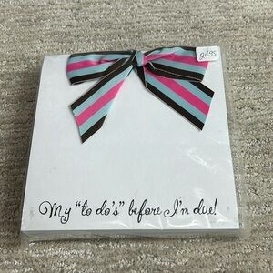 My “to do’s” before I’m due! Pregnant Mom Notepad BABY